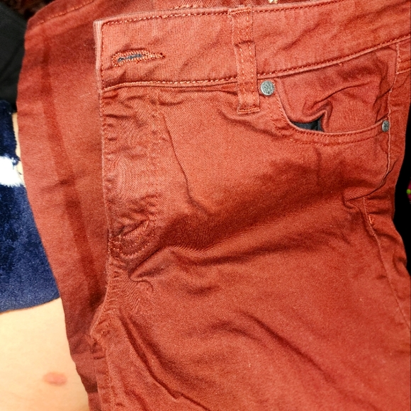 prAna KARA JEANS Organic Dark Mauve Slightly Skinny Women  12/31 - Picture 2 of 2